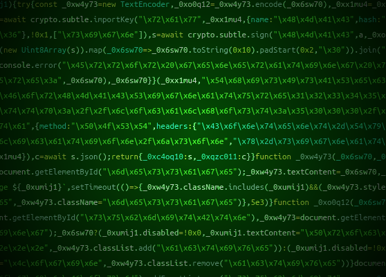 Membongkar Obfuscated JavaScript di Web App: Reversing Client-Side Crypto & Replay Attack